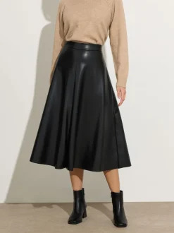 M&Co PU Full Skirt