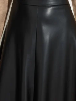 M&Co PU Full Skirt