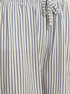 M&Co Stripe Tie Waist Shorts