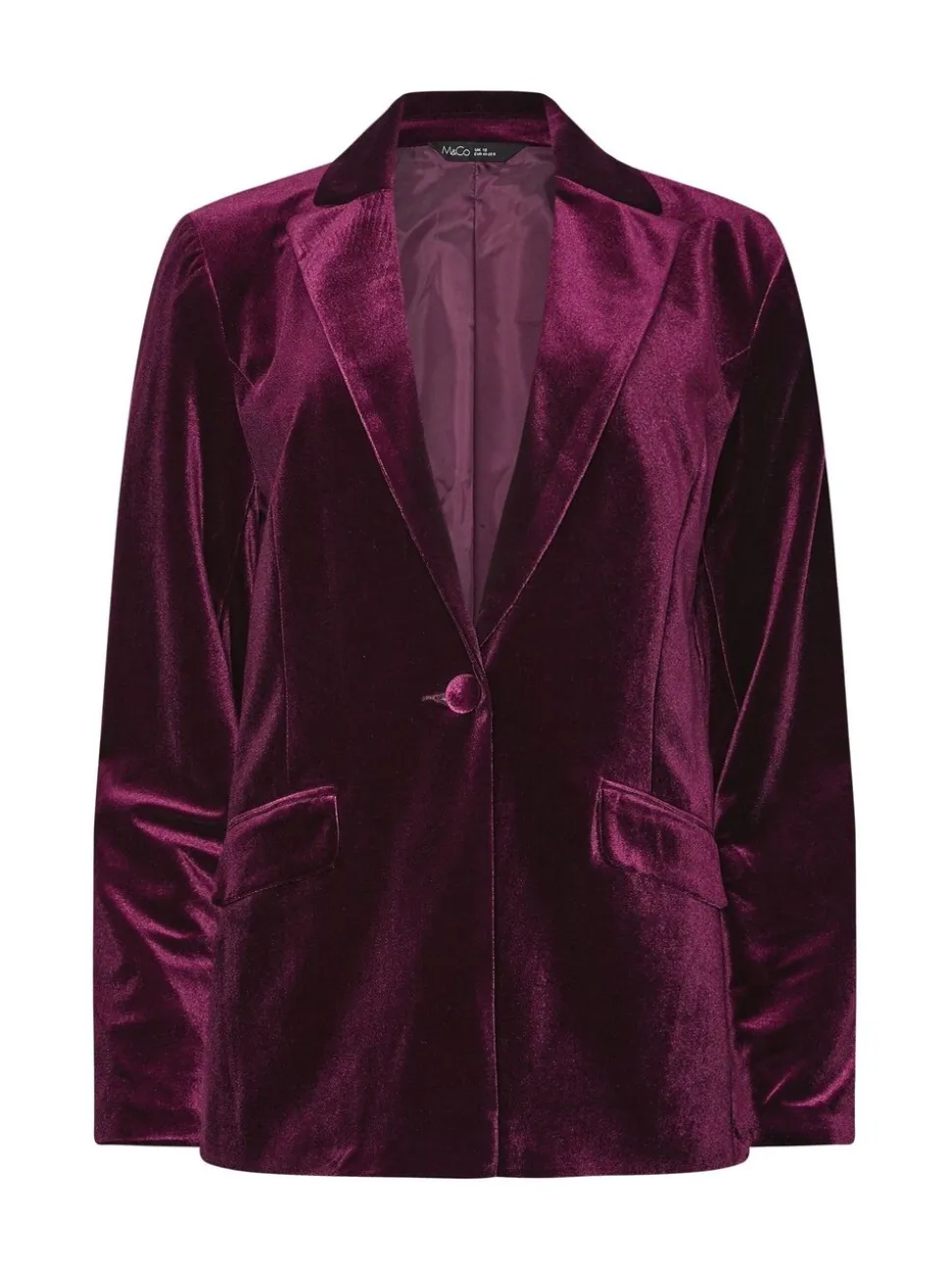 M&Co Velour Blazer