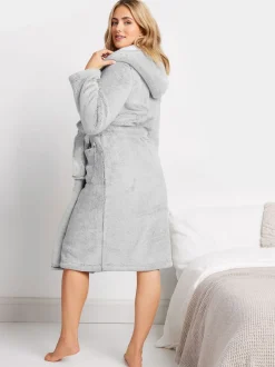 M&Co Zachte badjas met contrasterende capuchon