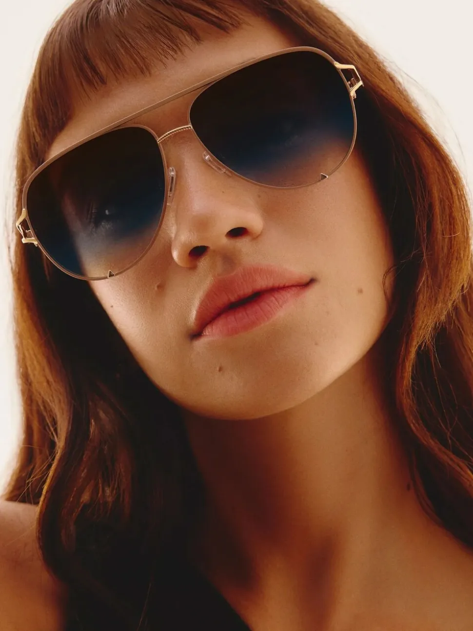 Met bladgoud - High Key Twist Sunglasses