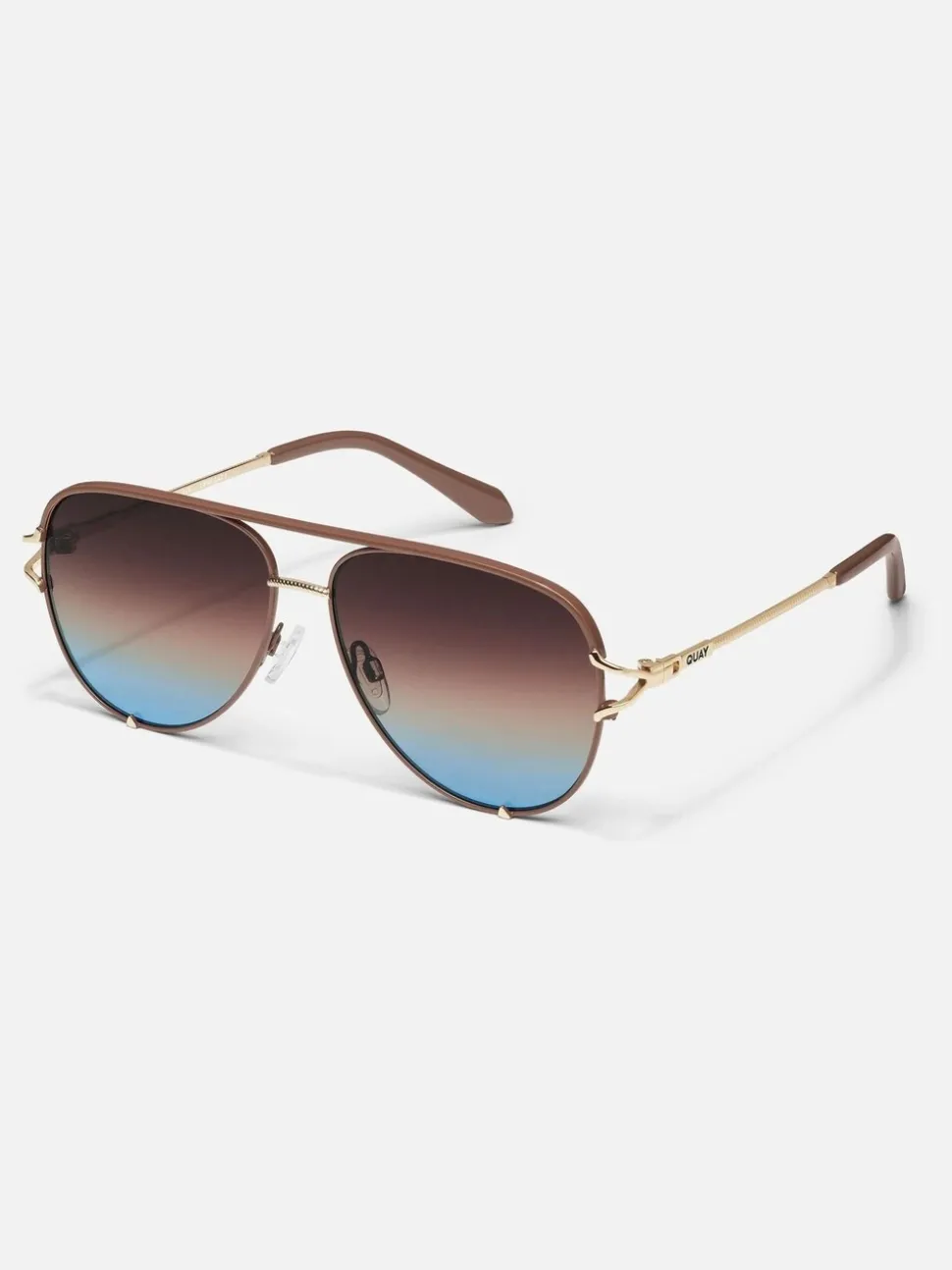Met bladgoud - High Key Twist Sunglasses