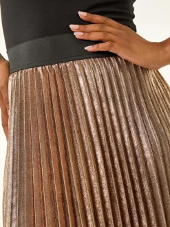Metallic - Roman Pleated Skirt