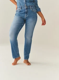 Middenblauw denim - Hourglass Mid Rise Stretch Slim Jeans