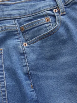 Middenblauw denim - Mid Rise Stretch Bootcut Jeans