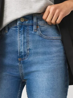 Middenblauw denim - Mid Rise Stretch Skinny Jeans