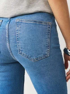 Middenblauw denim - Mid Rise Stretch Skinny Jeans