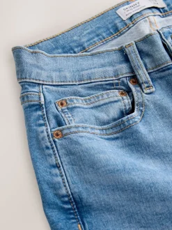 Middenblauw denim - Mid Rise Stretch Skinny Jeans