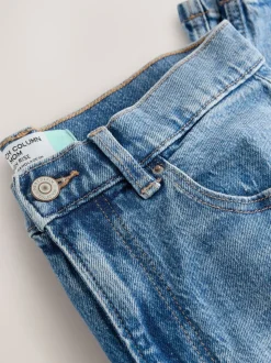 Middenblauw denim - Mom Comfort Jeans met Stretch Column