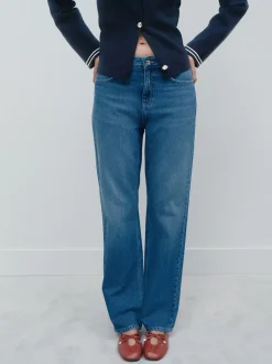 Middenblauw denim - Straight Leg Jeans