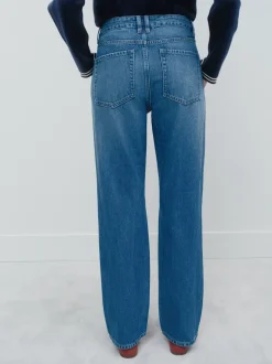Middenblauw denim - Straight Leg Jeans