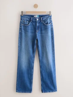 Middenblauw denim - Straight Leg Jeans