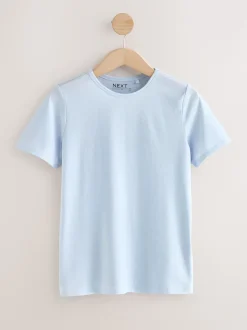 Mineraalkleurig - Set van 5 T-shirts met ronde hals en hoog katoengehalte