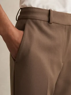 Mink neutraal - Reiss Gabi slim-fit kostuumbroek