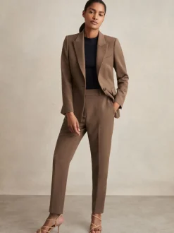 Mink neutraal - Reiss Gabi slim-fit kostuumbroek