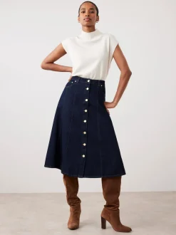 Mint Velvet - Denim midirok