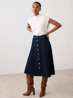 Mint Velvet - Denim midirok