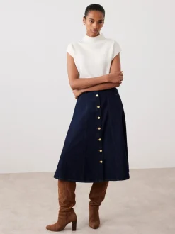 Mint Velvet - Denim midirok