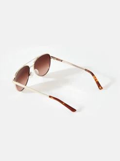 Mint Velvet Gold Tone Gradient Sunglasses