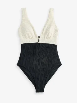 Mint Velvet Hardwear Plunge Tummy Control Zwempak