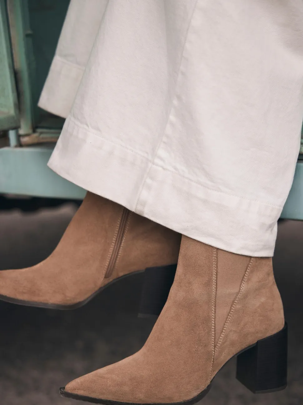 Mint Velvet Noa Suede Block Heel Boots