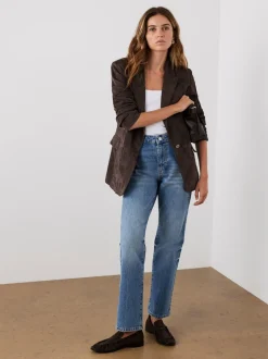 Mint Velvet Suede Blazer