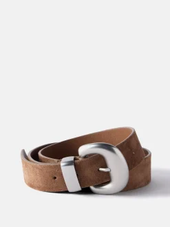 Mint Velvet Suede Statement Buckle Belt