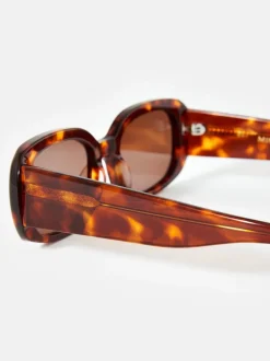 Mint Velvet Tortoiseshell Rectangle Sunglasses