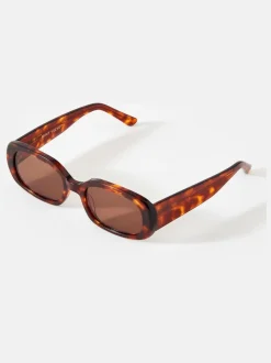 Mint Velvet Tortoiseshell Rectangle Sunglasses