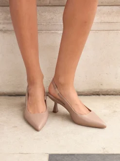 Mokka - Linzi Presley pumps met naaldhakken en spitse neus