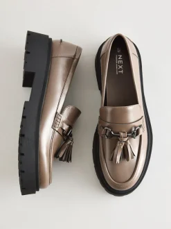 Mokkabruin - Forever Comfort Chunky Platform Tassel Loafers