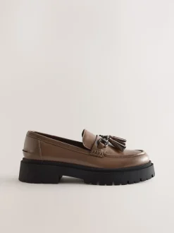 Mokkabruin - Forever Comfort Chunky Platform Tassel Loafers