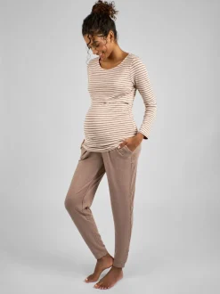Mokkabruin - JoJo Maman Bébé Maternity & Nursing Star Pyjamas Set