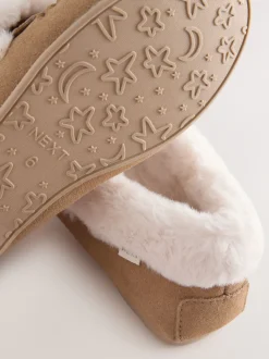 Mokkabruin - Moccasin Suede Slippers