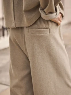 Mokkabruin - Soft Brushed Finish Barrel Leg Trousers