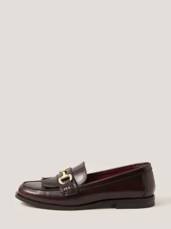 Monsoon Britt Fringe Leather Loafers