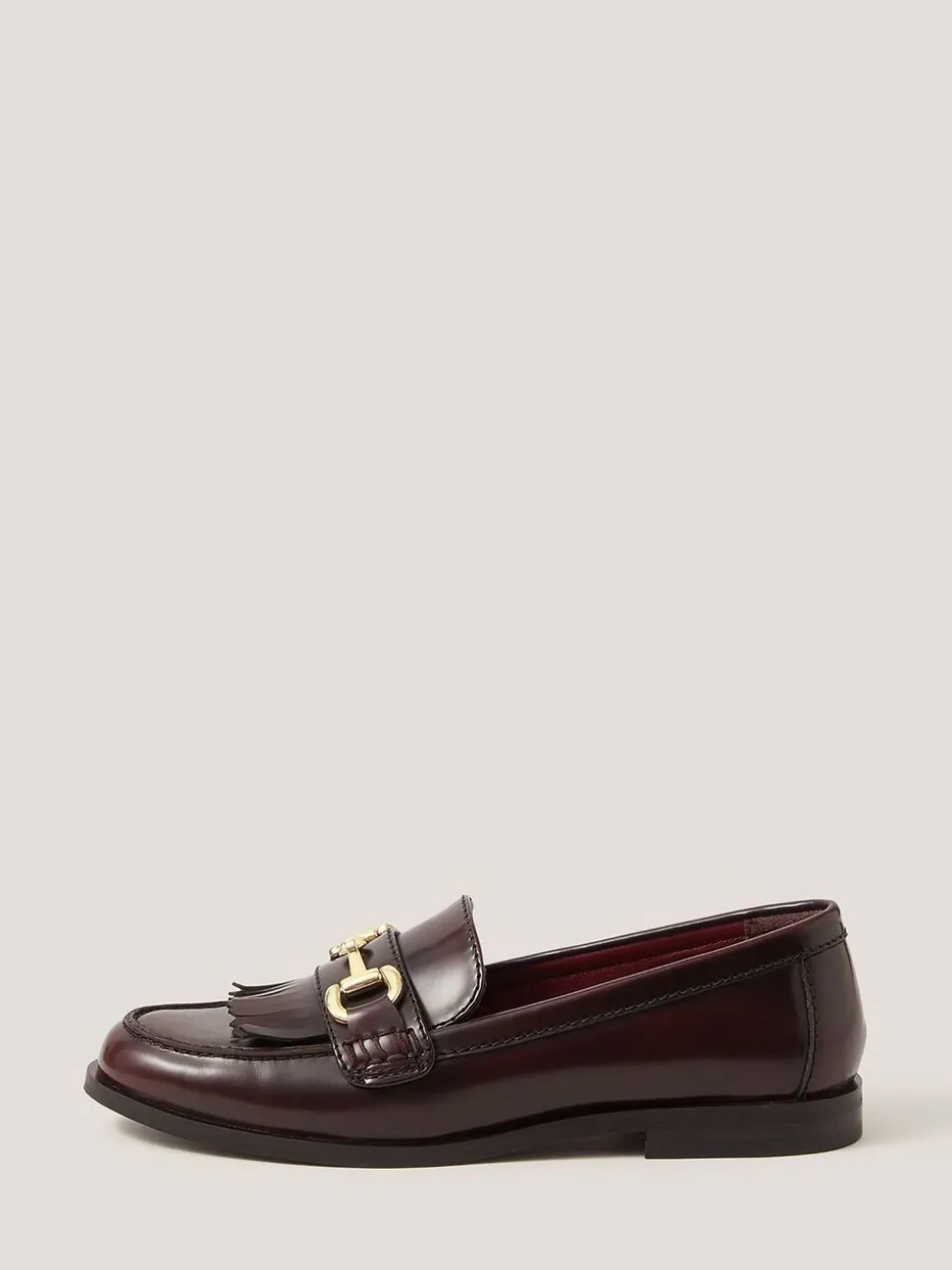Monsoon Britt Fringe Leather Loafers