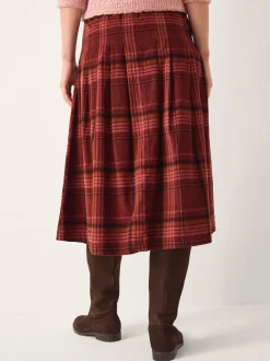 Monsoon Charly Check Midi Skirt