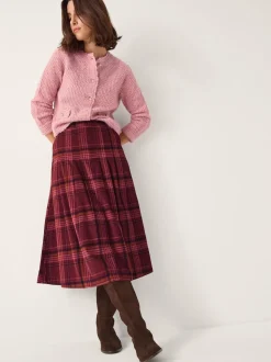 Monsoon Charly Check Midi Skirt