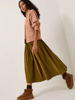 Monsoon Jenny Corduroy Midi Skirt