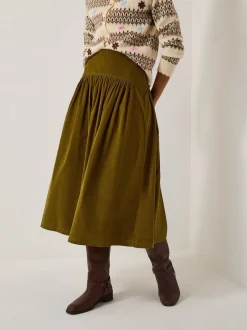 Monsoon Jenny Corduroy Midi Skirt