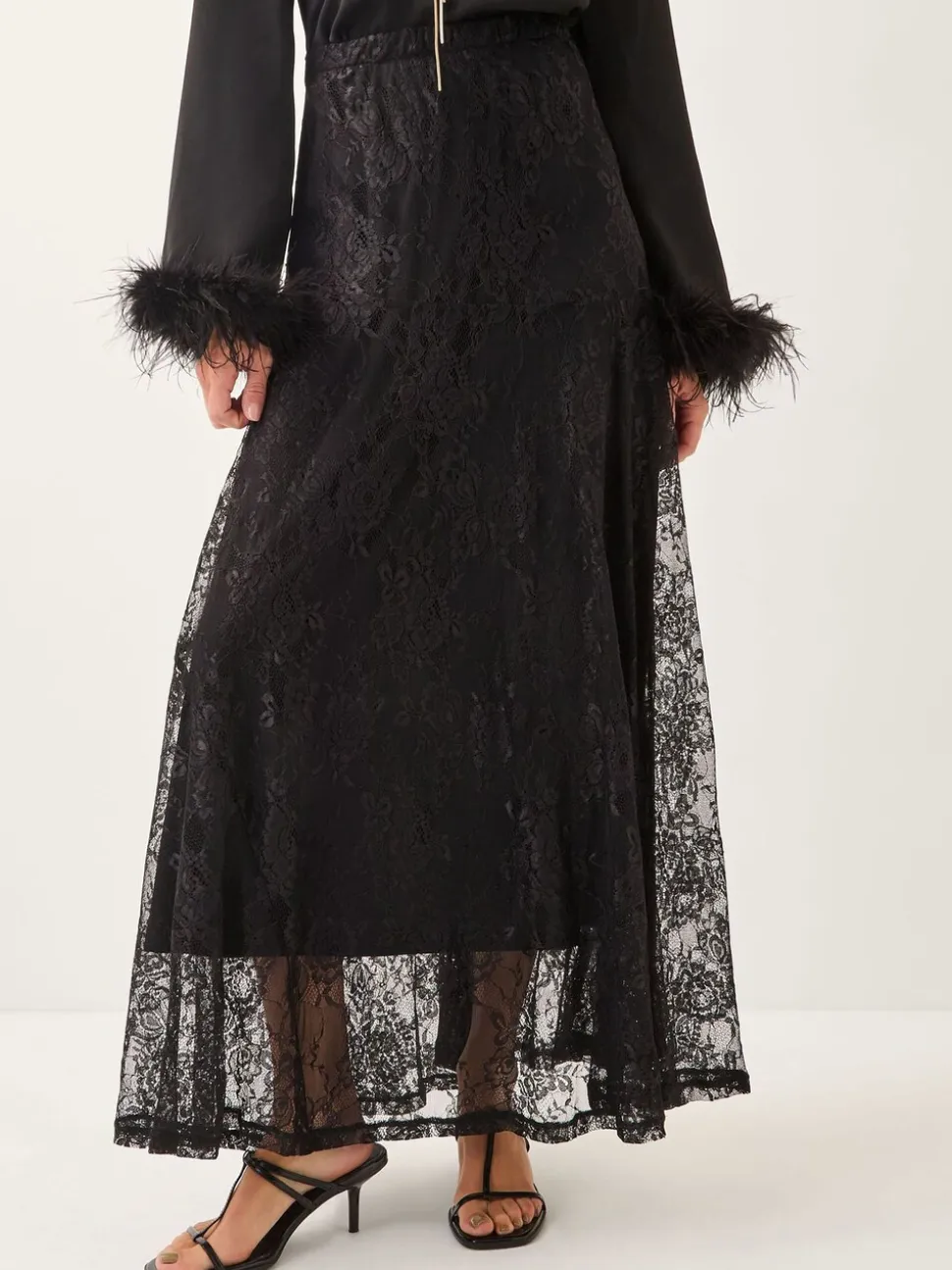 Monsoon Luna Lace Maxi Skirt