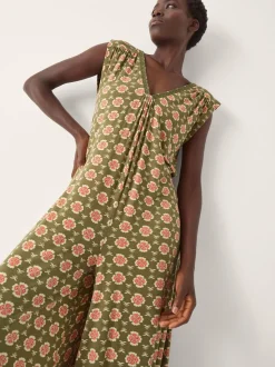 Monsoon Maddie Sleeveless Floral Print Jumpsuit