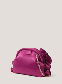 Monsoon Mindy Corsage Satin Clutch Bag