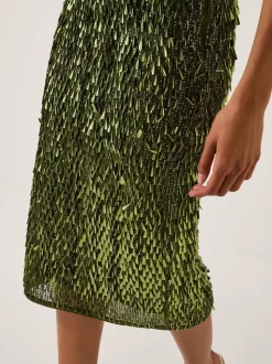 Monsoon Serenity Sequin Midi Skirt