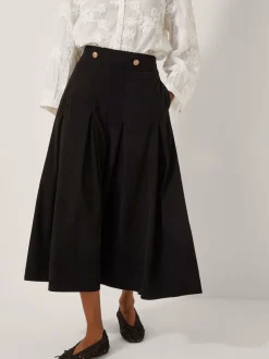 Monsoon Shan Stretch Corduroy Midi Skirt