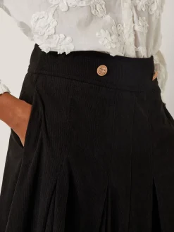 Monsoon Shan Stretch Corduroy Midi Skirt