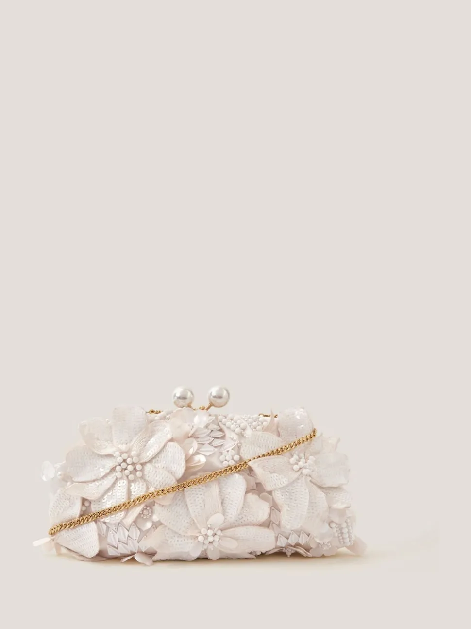 Monsoon Suvi Flower Embellished Clutch Bag