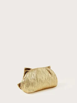 Monsoon Tone Oversized Bow Metallic Bag